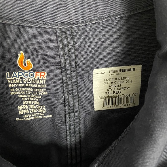 Lapco Flame Resistant Coveralls - Picture 5 of 7